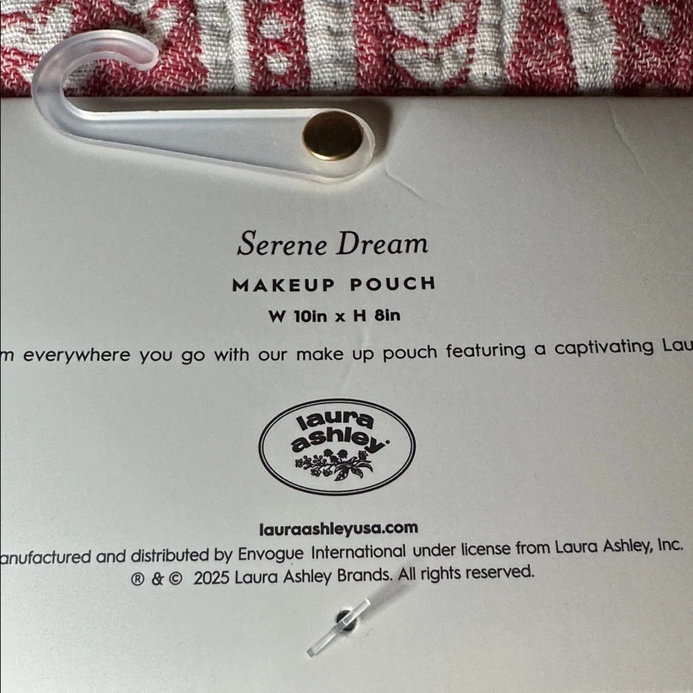 Laura Ashely serene dream floral makeup pouch
